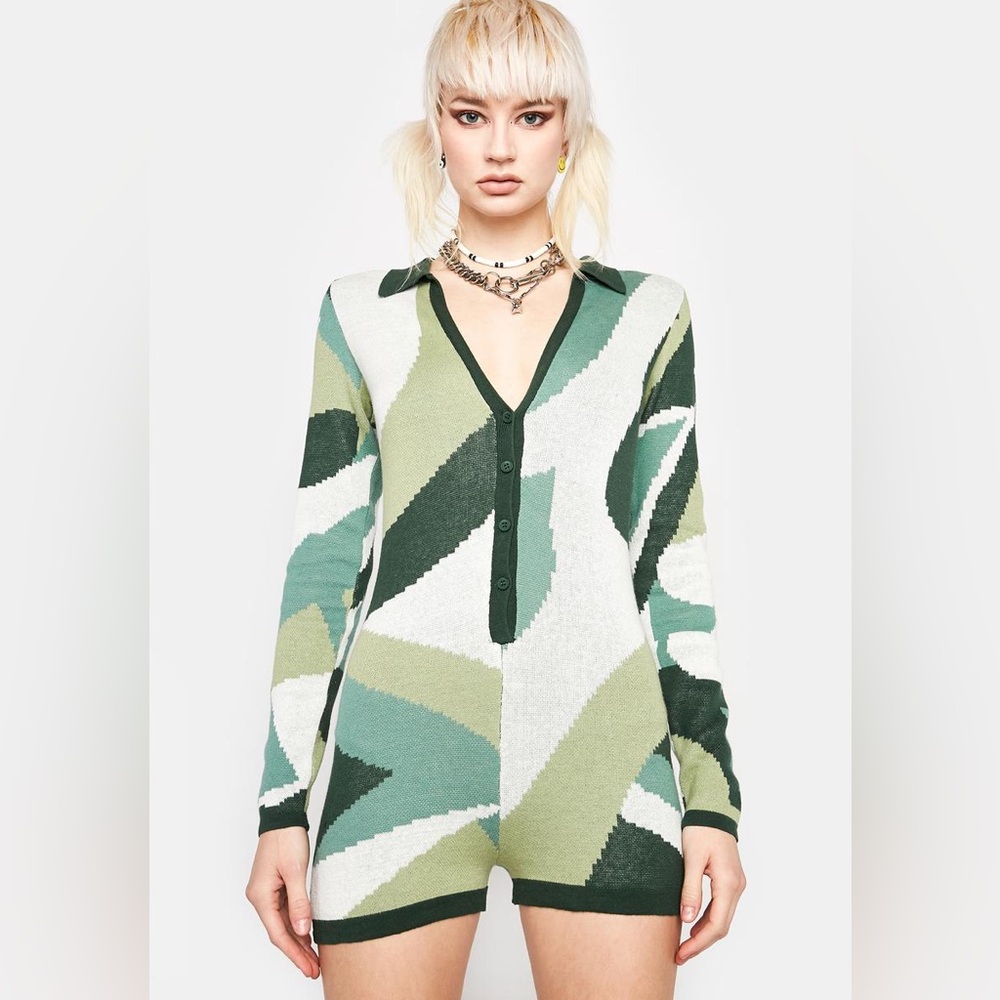Stylish Geometric Knit Cardigan